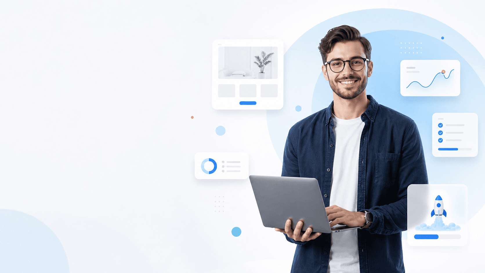 Professionelle Website- und Projektvorschau von Launchklar
